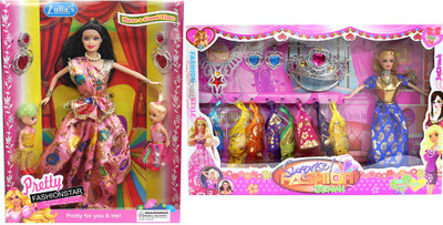 

Amaya Pretty Fashion Doll266 Set Of 2(Multicolor)