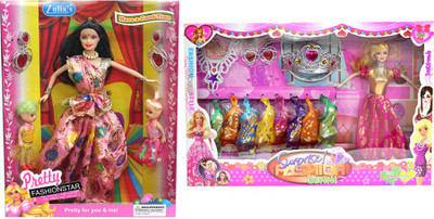 

Amaya Pretty Fashion Doll268 Set Of 2(Multicolor)