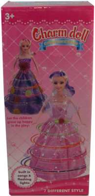 

Parteet Musical Charm Doll with Flashing Lights and Music for kids(Multicolor)