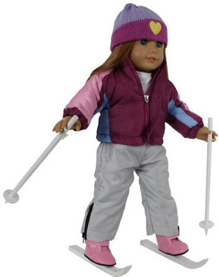 

Dress Along Dolly Clothes For American Girl7 Piece "Let'S Go Skiing" Outfit(Multicolor)