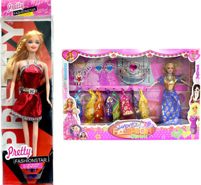 

Amaya Pretty Fashion Doll191 Set Of 2(Multicolor)