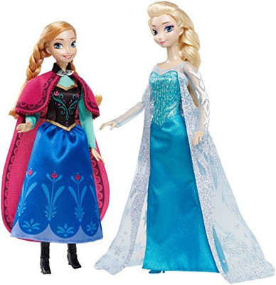 

Mattel Disney Signature Collection Frozen Anna And Elsa (2Pack)(Multicolor)