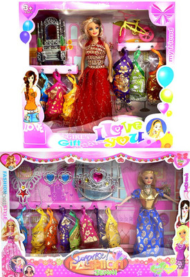 

Amaya Pretty Fashion Doll398 Set Of 2(Multicolor)