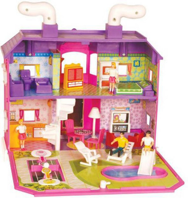 

GLOBAL TOYS DOLL HOUSE 35 PCS(Pink)