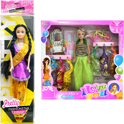 

Amaya Pretty Fashion Doll81 Set Of 2(Multicolor)