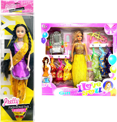 

Amaya Pretty Fashion Doll85 Set Of 2(Multicolor)