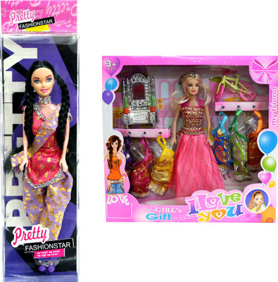 

Amaya Pretty Fashion Doll25 Set Of 2(Multicolor)