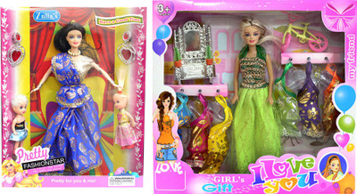 

Amaya Pretty Fashion Doll374 Set Of 2(Multicolor)