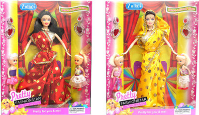 

Amaya Pretty Fashion Doll306 Set Of 2(Multicolor)