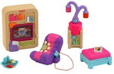 

Fisher-Price Loving Family Light Up Your Home Dollhouse, Rec Room(Multicolor)