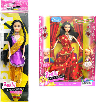 

Amaya Pretty Fashion Doll71 Set Of 2(Multicolor)