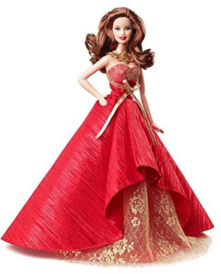 

Barbie Collector 2014 Holiday Brunette(Red)
