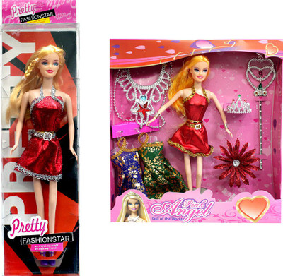 

Amaya Pretty Fashion Doll201 Set Of 2(Multicolor)