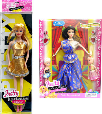 

Amaya Pretty Fashion Doll213 Set Of 2(Multicolor)