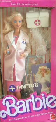 

Barbie Doctor Changes From Doctor To Glamorous Date(Multicolor)