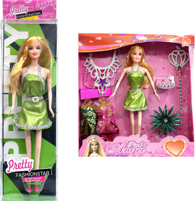 

Amaya Pretty Fashion Doll150 Set Of 2(Multicolor)