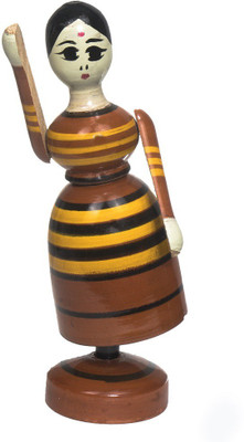 

Desert Craftin Wooden Swaying Doll(Multicolor)