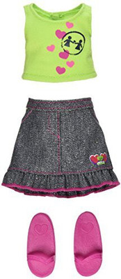

Hearts for Hearts Girls Share Your Heart Skirt And Tank Set(Multicolor)