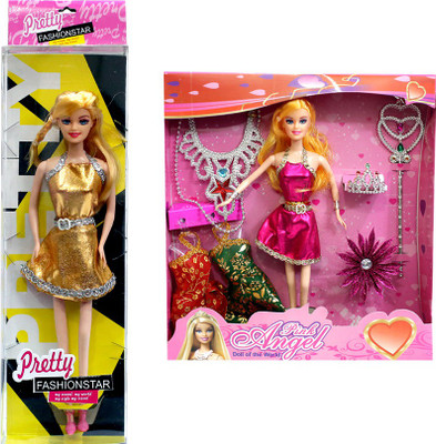 

Amaya Pretty Fashion Doll228 Set Of 2(Multicolor)