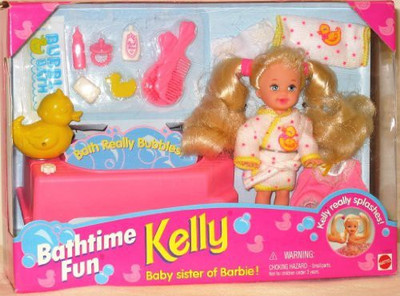 

Barbie Kelly Bathtime Fun Set Kelly Really Splashes (1995)(Multicolor)
