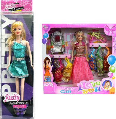 

Amaya Pretty Fashion Doll117 Set Of 2(Multicolor)