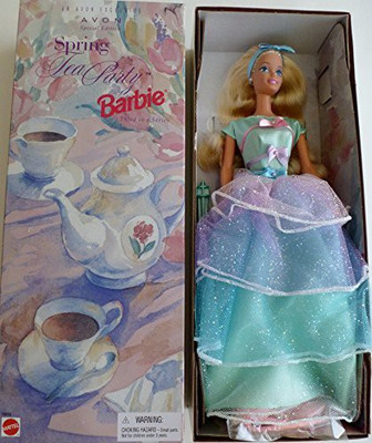 Mattel Special Edition Spring Tea Party Barbieblondeavon Exclusive(Multicolor)