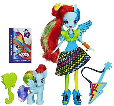 My Little Pony Equestria Girls Rainbow Dash And Pony Set(Multicolor)