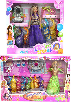 

Amaya Pretty Fashion Doll409 Set Of 2(Multicolor)