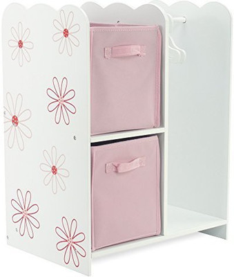 

Emily Rose Doll Clothes 18 Inch Storage Clothes Open Wardrobe Furniture Fits 18"(Multicolor)