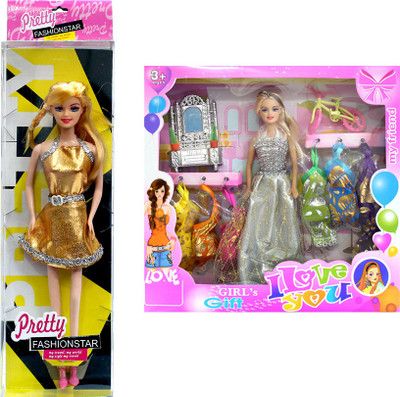 

Amaya Pretty Fashion Doll221 Set Of 2(Multicolor)