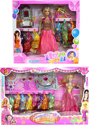 

Amaya Pretty Fashion Doll426 Set Of 2(Multicolor)