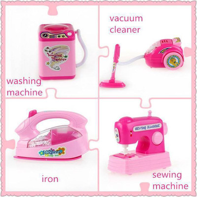 Tickles Pink Doll Houshold Appliances Set For Girls(Pink)