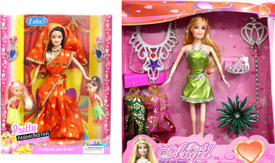 

Amaya Pretty Fashion Doll302 Set Of 2(Multicolor)