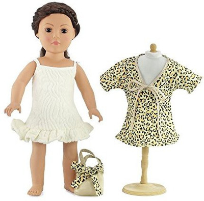 

Emily Rose Doll Clothes 18 Inch Movie Star 50'S Bathing Suit Dress Fits 18"(Multicolor)