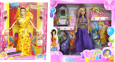 

Amaya Pretty Fashion Doll357 Set Of 2(Multicolor)