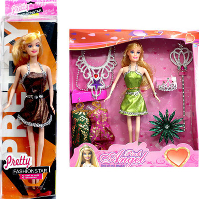 

Amaya Pretty Fashion Doll255 Set Of 2(Multicolor)