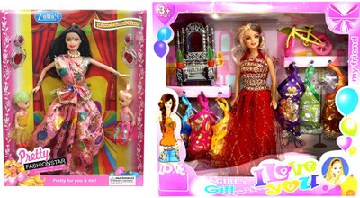 

Amaya Pretty Fashion Doll274 Set Of 2(Multicolor)