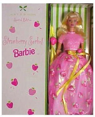 

Mattel Avon Exclusive Special Edition Strawberry Sorbet Barbie1998(Pink)