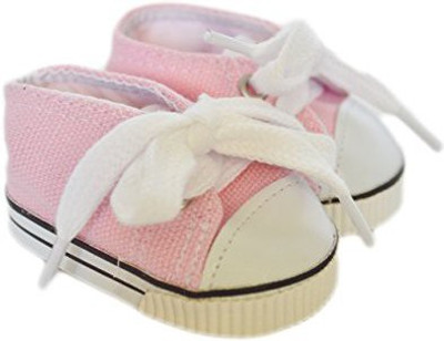 

DollsHobbiesNMore Pink Canvas Sneakers For American Girl(Multicolor)