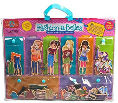 

T.S. Shure Fashionabelles Minis Wooden Magnetic Dressup(Multicolor)