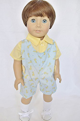 

DollsHobbiesNMore Giraffe Romper For 18 Inch American Girl Boy(Multicolor)