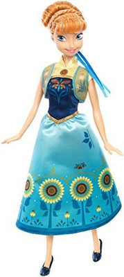 

Mattel Disney Frozen Fever Anna Doll(Multicolor)