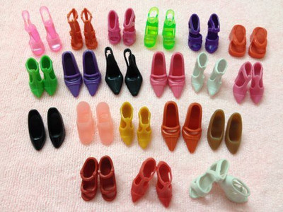 

PEPPERLONELY 20 Pairs Of Shoesfit Barbie(Multicolor)