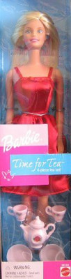 

Barbie Time For Tea W 4 Piece Tea Set (2000)(Red)