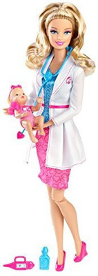 

Barbie I Can Be Baby Doctor Doll(Multicolor)
