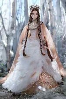 

Barbie Faraway Forest Collection Lady Of The White Woods Gold(Multicolor)