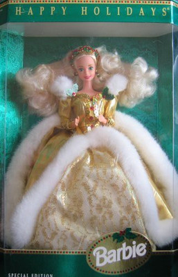 

Mattel 1994 Happy Holiday Special Edition Barbie(Multicolor)