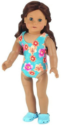 

Sophia's Bathing Suit Fits American Girls Saqua 18 Inch Swim Suit(Multicolor)
