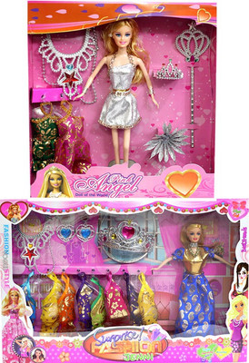 

Amaya Pretty Fashion Doll402 Set Of 2(Multicolor)