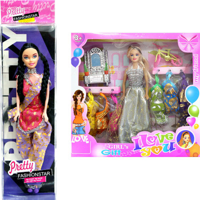 

Amaya Pretty Fashion Doll20 Set Of 2(Multicolor)